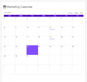Chainlink marketing calendar