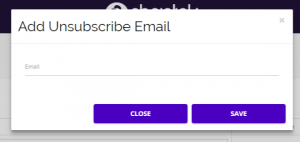 Chainlink add unsubscribe email
