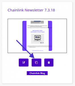 Chainlink copy email template