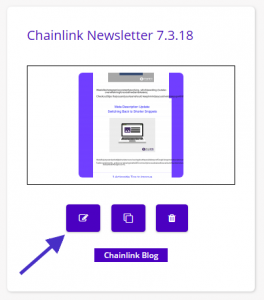 Chainlink edit email template