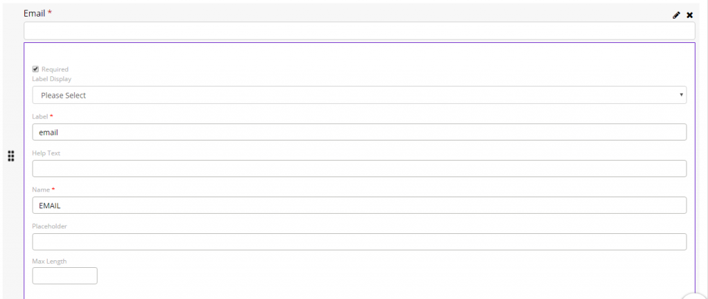 Chainlink marketing platform edit form details