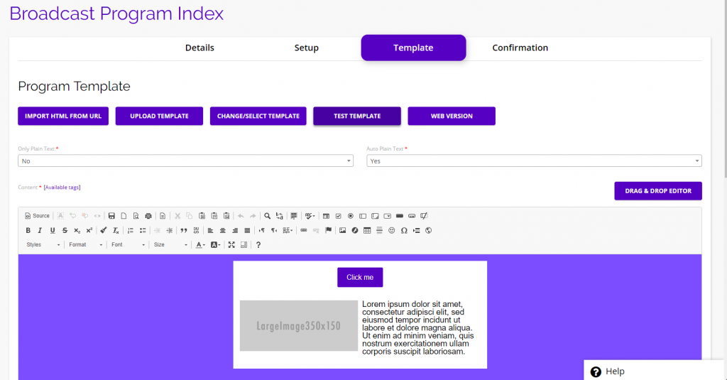 chainlink marketing platform email builder