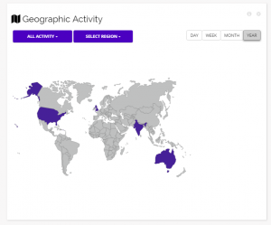 Chainlink geographic activity