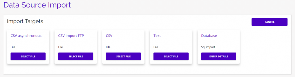 Chainlink marketing platform import targets