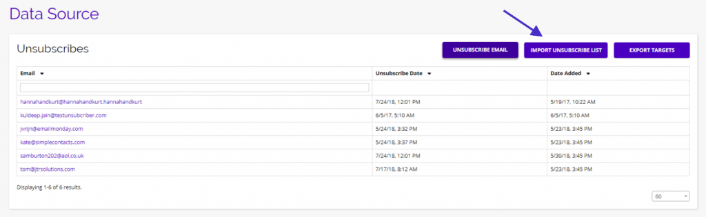 Chainlink import unsubscribe list