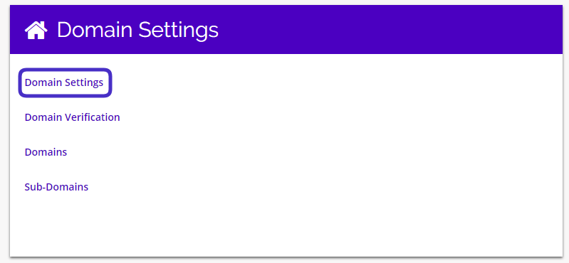 Chainlink navigate domain settings