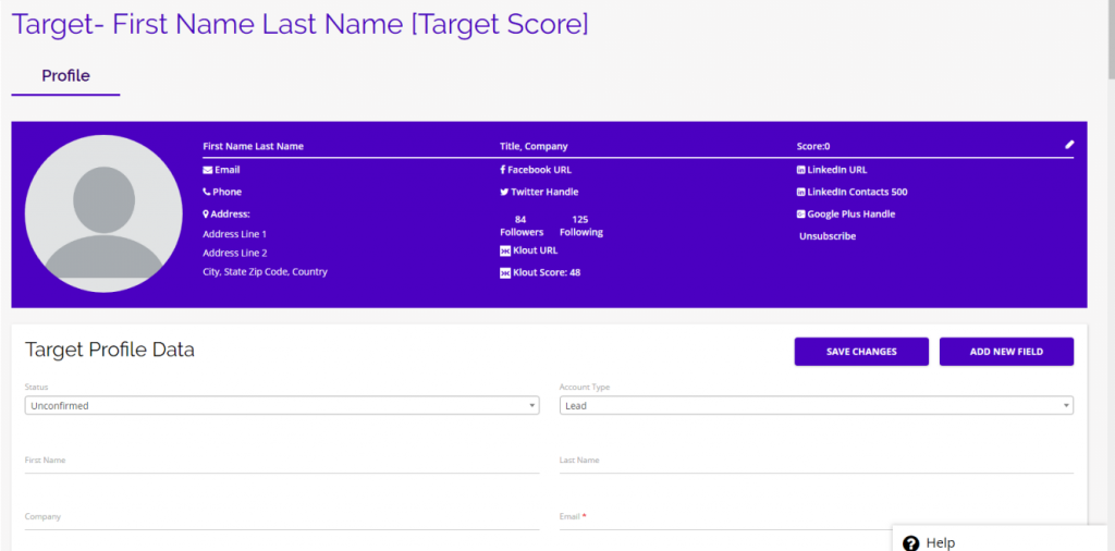 Chainlink marketing platform add new target