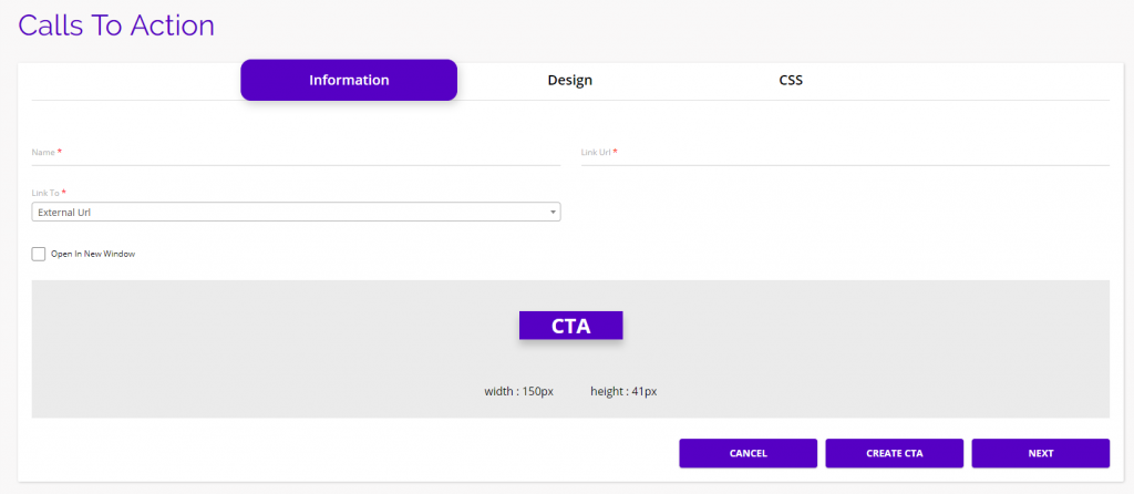 chainlink marketing platform call to action