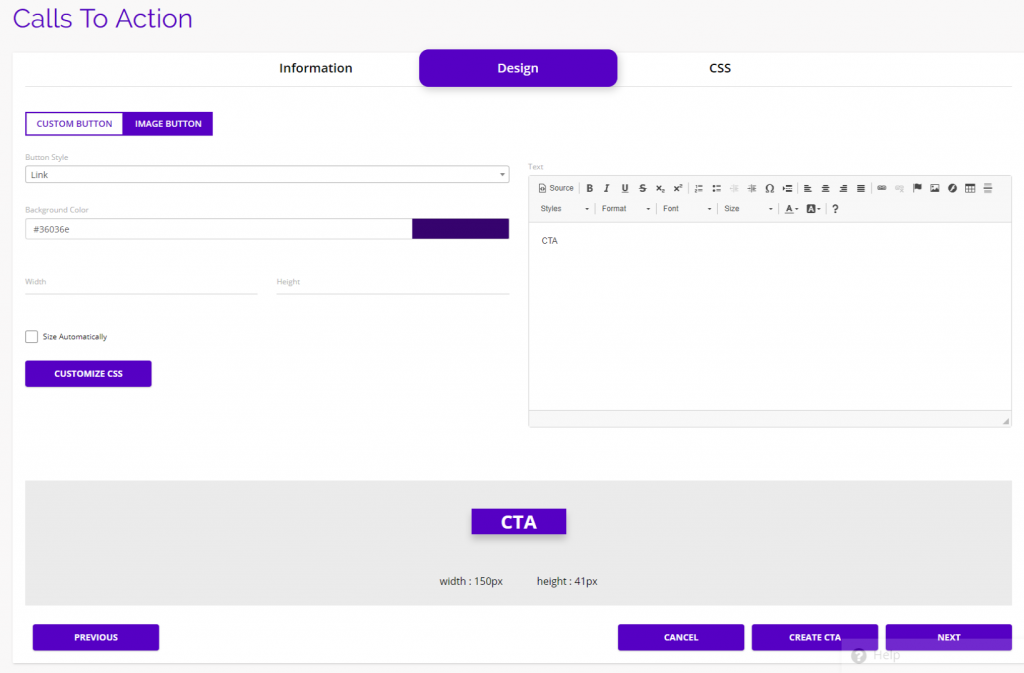 chainlink marketing platform call to action