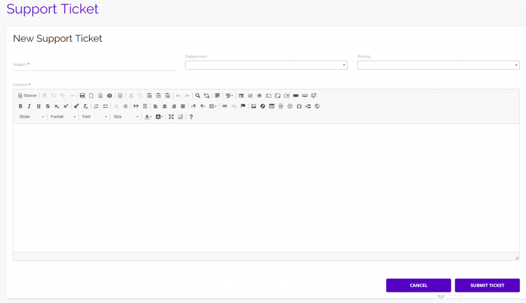chainlink marketing platform support ticket