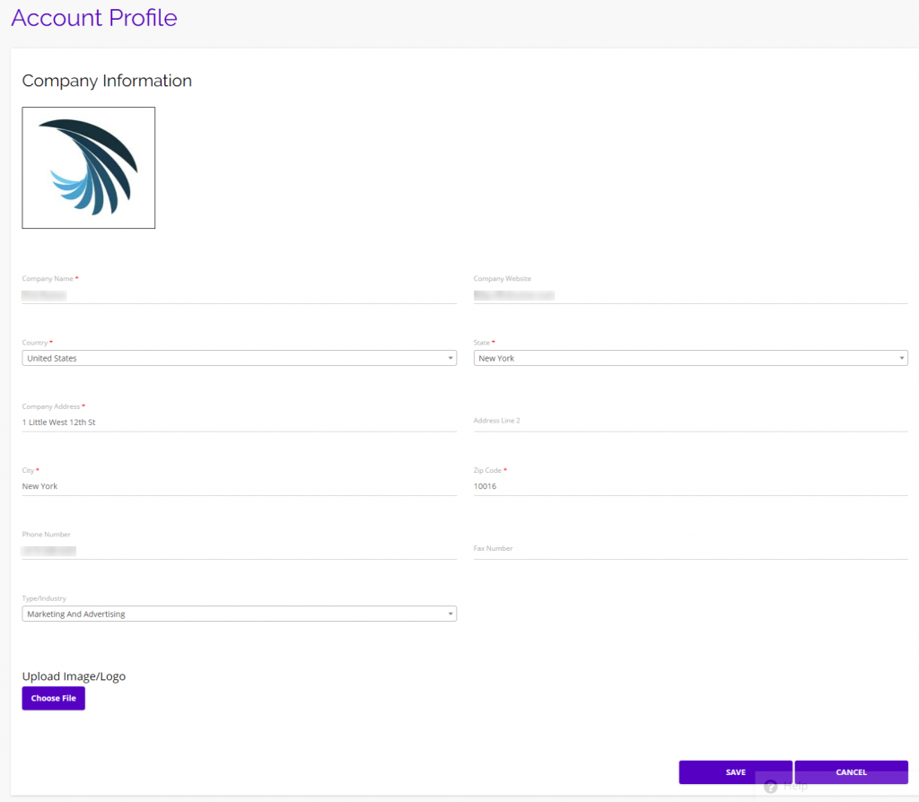 chainlink marketing platform account profile settings