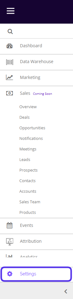 chainlink marketing platform settings