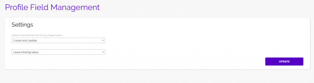 Chainlink marketing platform import settings