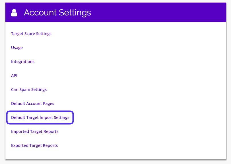 chainlink marketing platform import settings