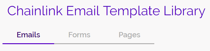 chainlink marketing platform email templates