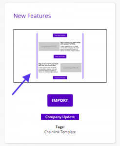 chainlink marketing platform email templates