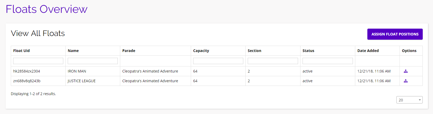 chainlink marketing platform parade floats