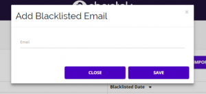 Chainlink add blacklisted email