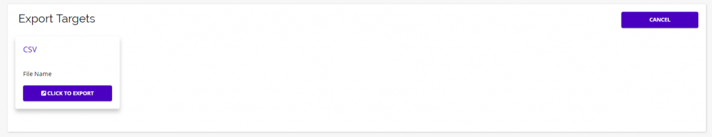 Chainlink export blacklisted targets