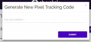 Chainlink generate new pixel tracking code
