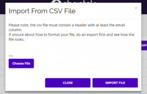 Chainlink import blacklisted emails