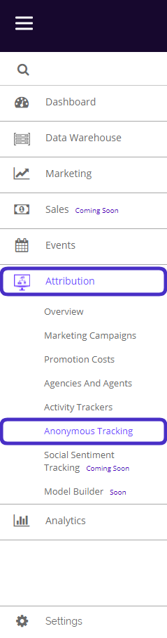 Chainlink navigate anonymous tracking