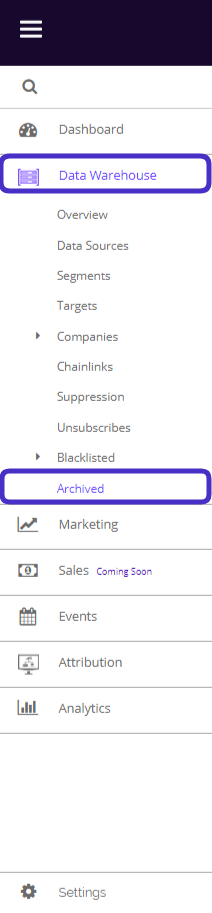 Chainlink navigate archived targets