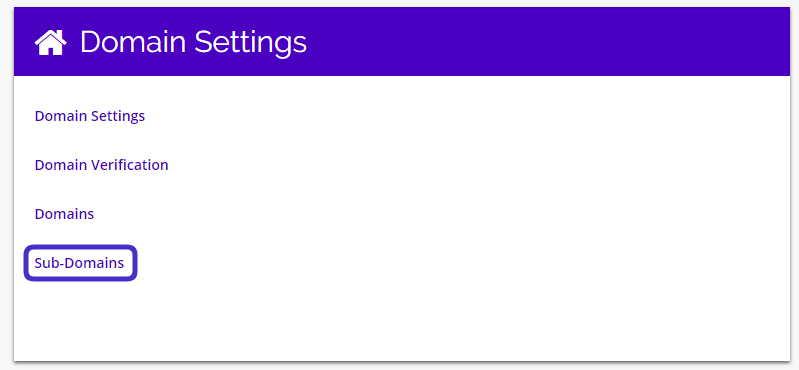 Chainlink navigate sub-domains