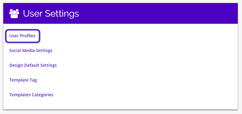 Chainlink navigate user profiles settings