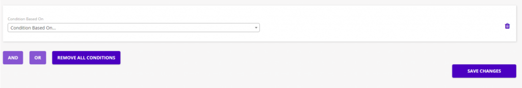 Chainlink marketing platform segment conditions