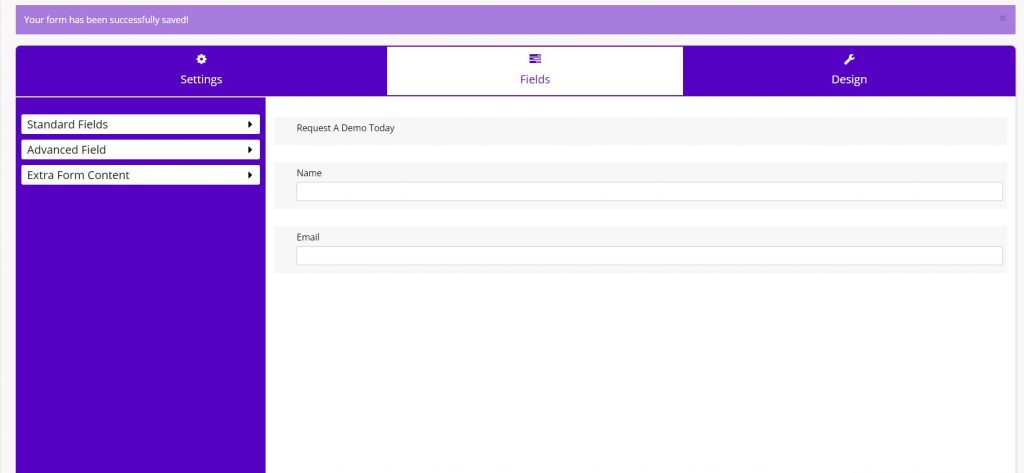 chainlink marketing platform form fields