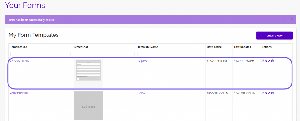 chainlink marketing platform form templates