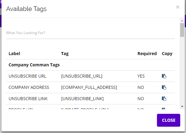 chainlink marketing platform tags